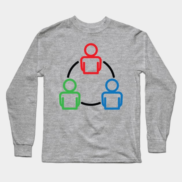 Team work Long Sleeve T-Shirt by verry studio